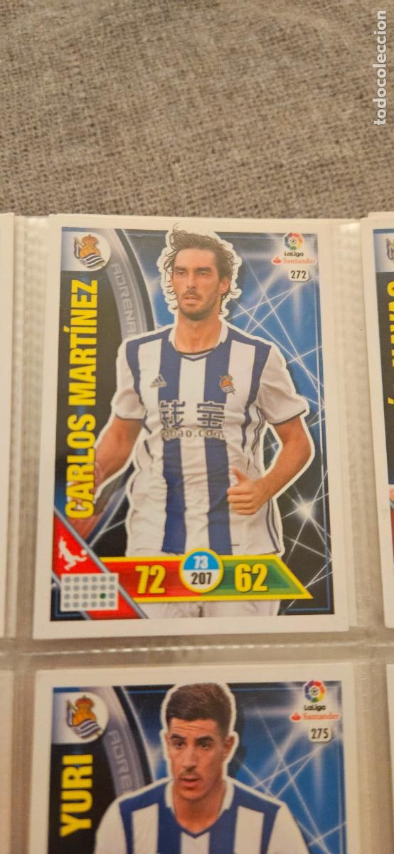 Figurine di Calcio: 272 Carlos Mart&iacute;nez Real Sociedad Adrenalyn 2016 2017 16 17 trading card