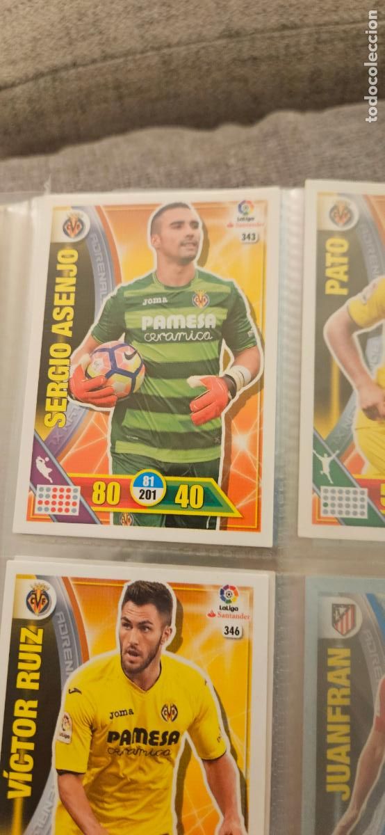 Figurine di Calcio: 343 Sergio Asenjo Villarreal Adrenalyn 2016 2017 16 17 trading card