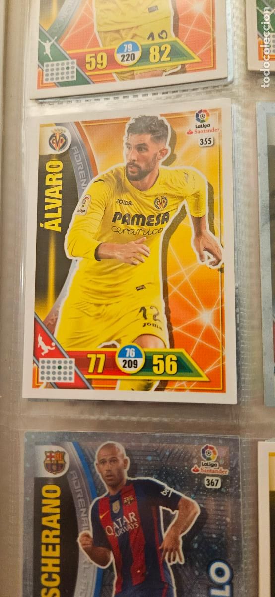 Fu&szlig;ball-Sticker: 355 &Aacute;lvaro Villarreal Adrenalyn 2016 2017 16 17 trading card
