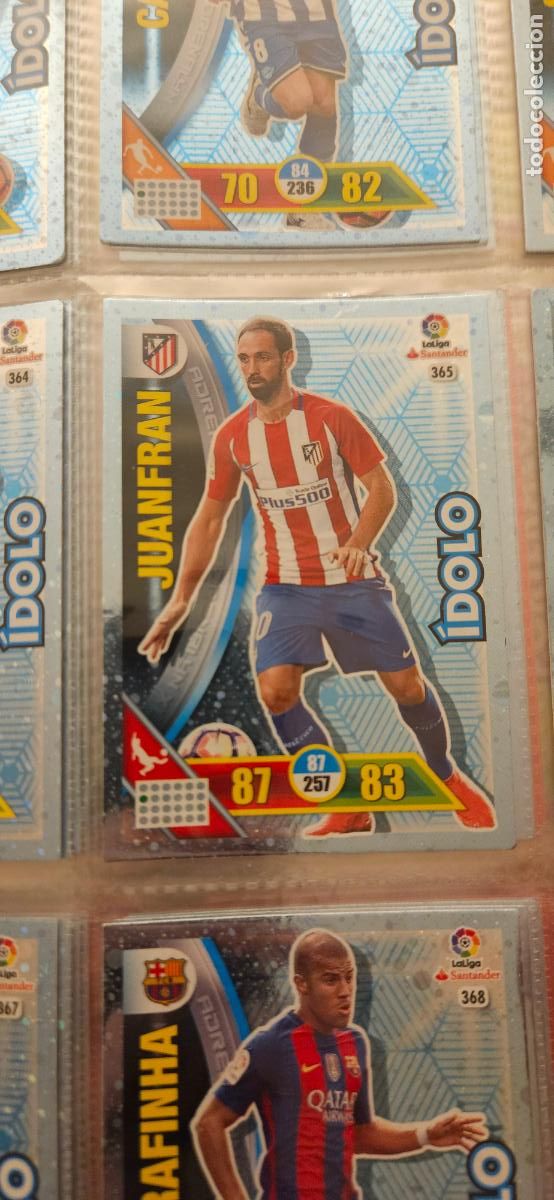 Fu&szlig;ball-Sticker: Juanfran - N&ordm; 365 - Atl&eacute;tico de Madrid - &Iacute;dolo - Adrenalyn 2016 2017 17 16