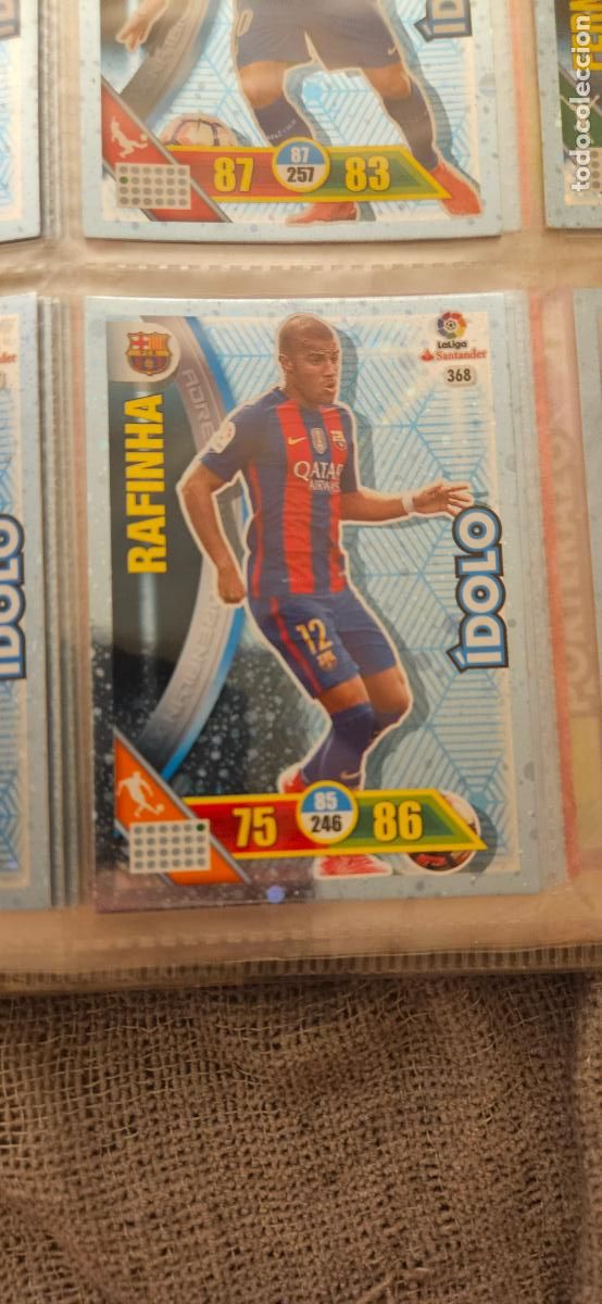 Fu&szlig;ball-Sticker: Rafinha - N&ordm; 368 - F.C. Barcelona - &Iacute;dolo - Adrenalyn 2016 2017 17 16