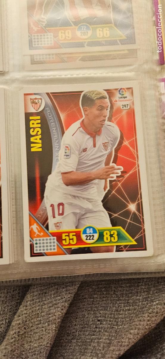 Fu&szlig;ball-Sticker: 297 Samir Nasri Sevilla Adrenalyn 2016 2017 16 17 trading card