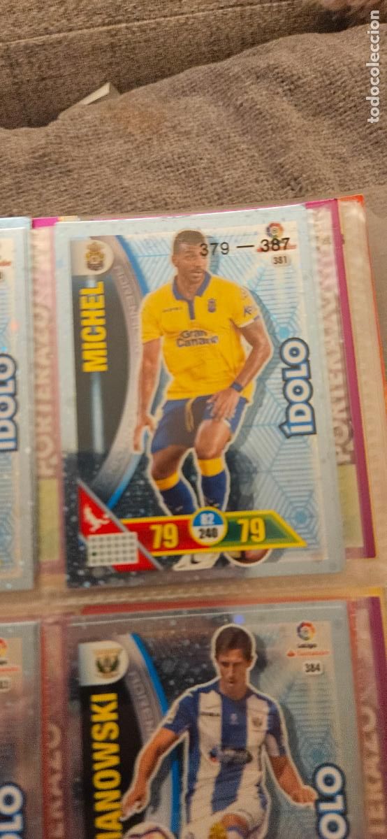 Fu&szlig;ball-Sticker: Michel Macedo - N&ordm; 381 - U.D. Las Palmas - &Iacute;dolo - Adrenalyn 2016 2017 17 16
