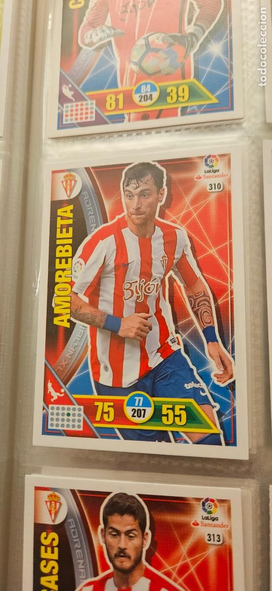 Fu&szlig;ball-Sticker: 310 Fernando Amorebieta Real Sporting de Gij&oacute;n Adrenalyn 2016 2017 16 17 trading card
