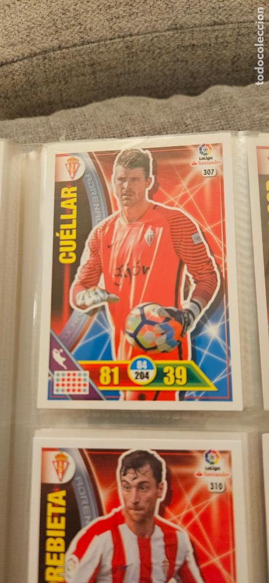 Fu&szlig;ball-Sticker: 307 Iv&aacute;n Cu&eacute;llar Real Sporting de Gij&oacute;n Adrenalyn 2016 2017 16 17 trading card
