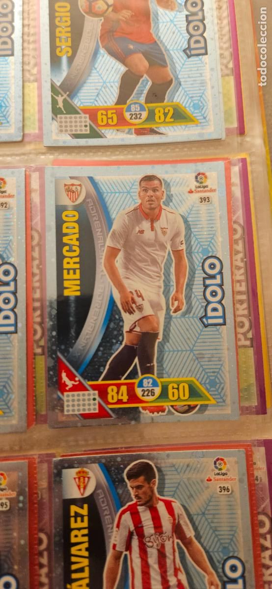Fu&szlig;ball-Sticker: Gabriel Mercado - N&ordm; 393 - Sevilla F.C. - &Iacute;dolo - Adrenalyn 2016 2017 17 16
