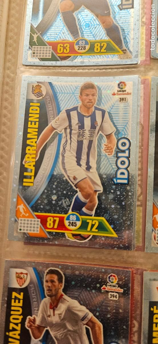Fu&szlig;ball-Sticker: Asier Illarramendi - N&ordm; 391 - Real Sociedad - &Iacute;dolo - Adrenalyn 2016 2017 17 16
