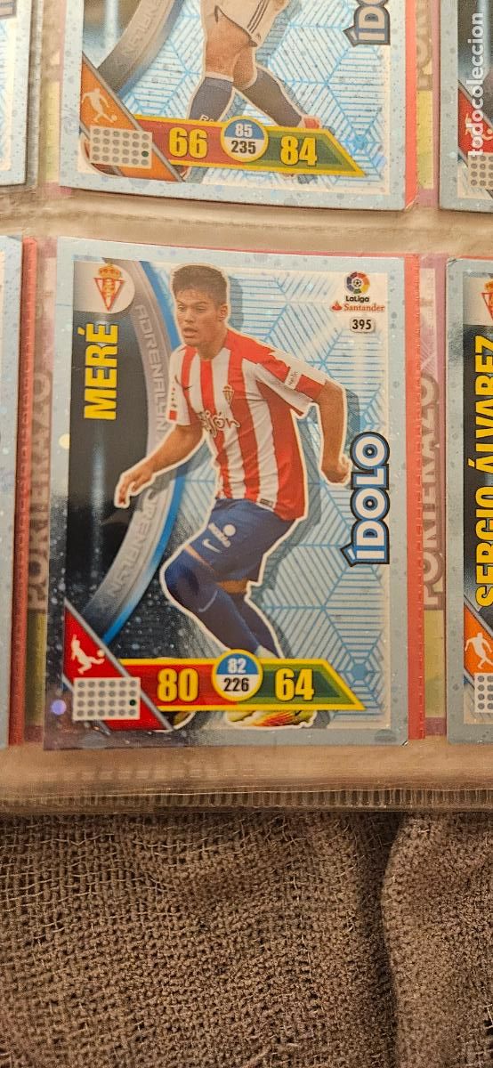 Cartes &agrave; collectionner de Football: Jorge Mer&eacute; - N&ordm; 395 - Real Sporting - &Iacute;dolo - Adrenalyn 2016 2017 17 16