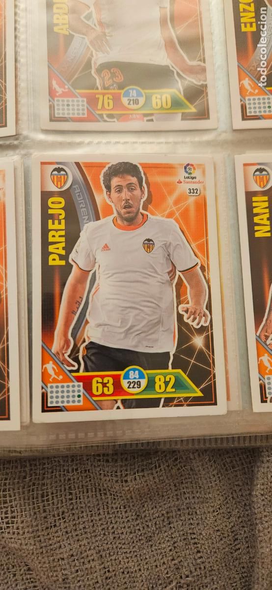 Cartes &agrave; collectionner de Football: 332 Dani Parejo Valencia Adrenalyn 2016 2017 16 17 trading card