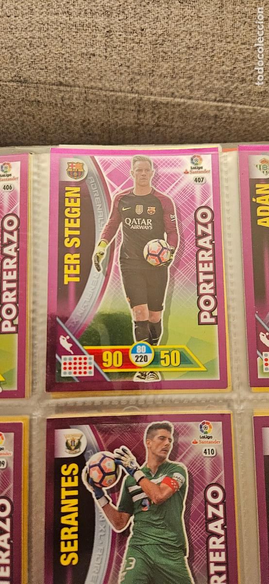 Fu&szlig;ball-Sticker: Marc-Andr&eacute; ter Stegen - N&ordm; 407 - F.C. Barcelona - Porterazo - Adrenalyn 2016 2017 17 16