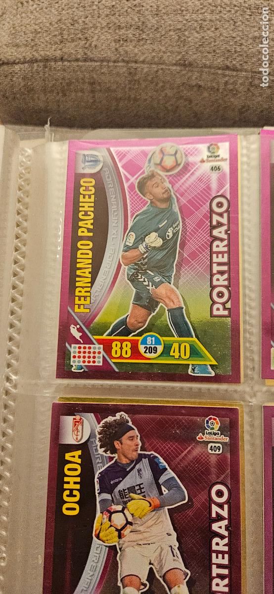 Fu&szlig;ball-Sticker: Fernando Pacheco - N&ordm; 406 - Deportivo Alav&eacute;s - Porterazo - Adrenalyn 2016 2017 17 16