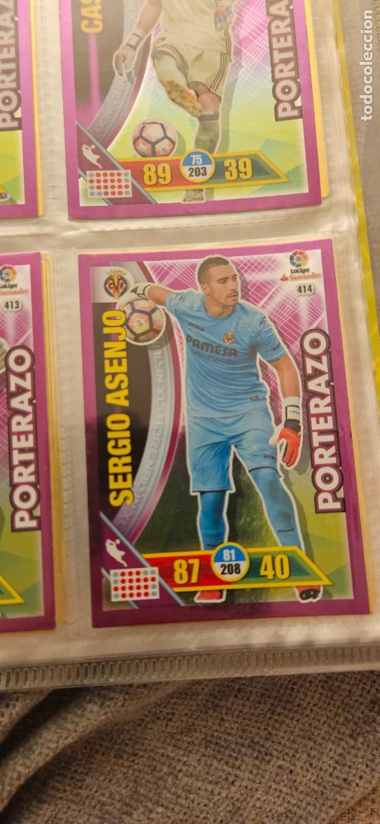 Fu&szlig;ball-Sticker: Sergio Asenjo - N&ordm; 414 - Villarreal C.F. - Porterazo - Adrenalyn 2016 2017 17 16