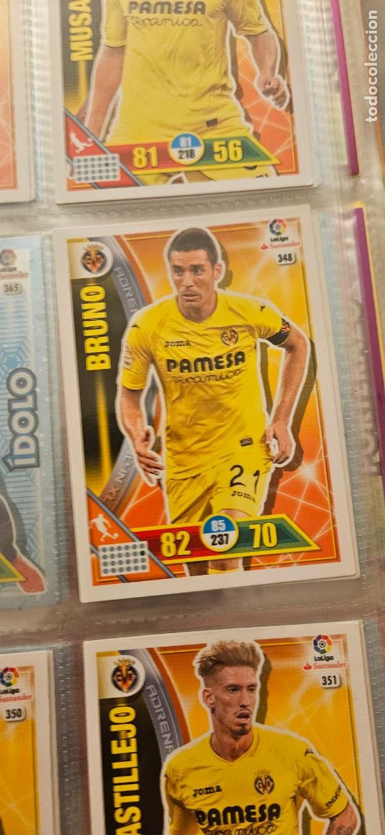 Fu&szlig;ball-Sticker: 348 Bruno Villarreal Adrenalyn 2016 2017 16 17 trading card