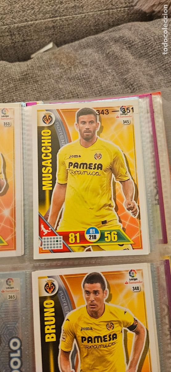 Fu&szlig;ball-Sticker: 345 Mateo Musacchio Villarreal Adrenalyn 2016 2017 16 17 trading card