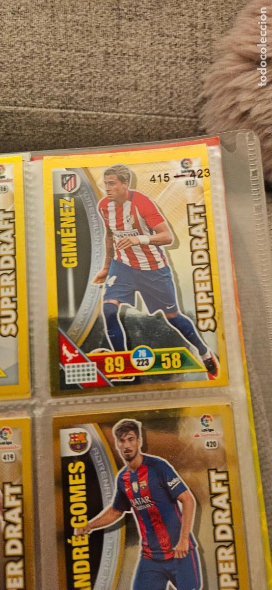 Fu&szlig;ball-Sticker: Jos&eacute; Gim&eacute;nez - N&ordm; 417 - Atl&eacute;tico de Madrid - Super Draft - Adrenalyn 2016 2017 17 16