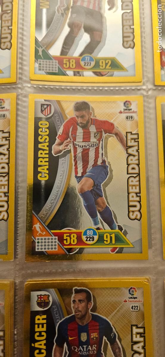 Fu&szlig;ball-Sticker: Yannick Carrasco - N&ordm; 419 - Atl&eacute;tico de Madrid - Super Draft - Adrenalyn 2016 2017 17 16