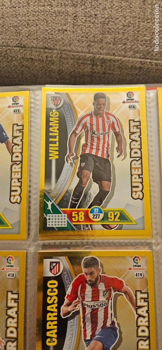 Fu&szlig;ball-Sticker: I&ntilde;aki Williams - N&ordm; 416 - Athletic Club - Super Draft - Adrenalyn 2016 2017 17 16