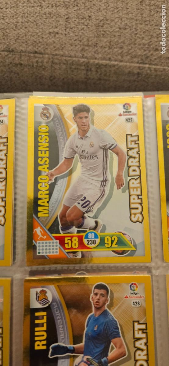 Fu&szlig;ball-Sticker: Marco Asensio - N&ordm; 425 - Real Madrid - Super Draft - Adrenalyn 2016 2017 17 16