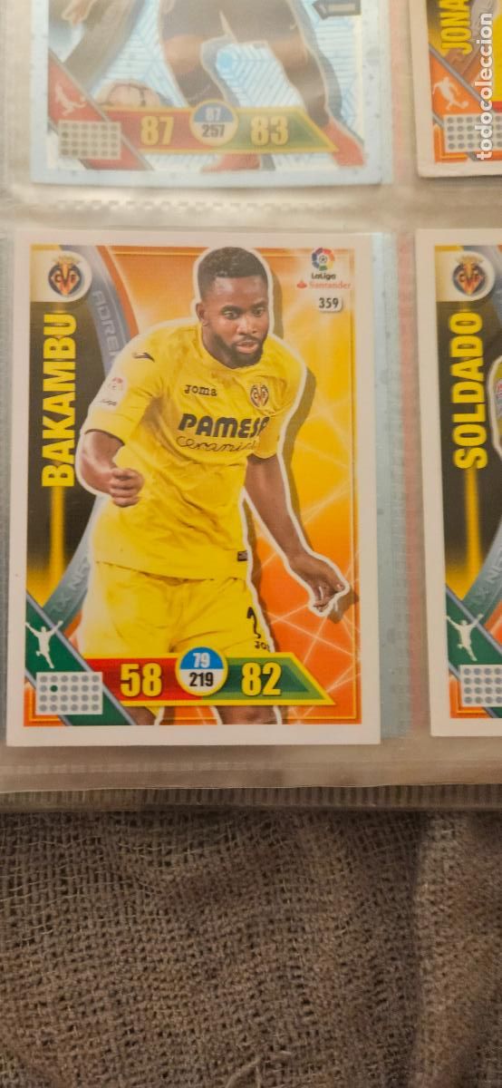 Fu&szlig;ball-Sticker: 359 C&eacute;dric Bakambu Villarreal Adrenalyn 2016 2017 16 17 trading card