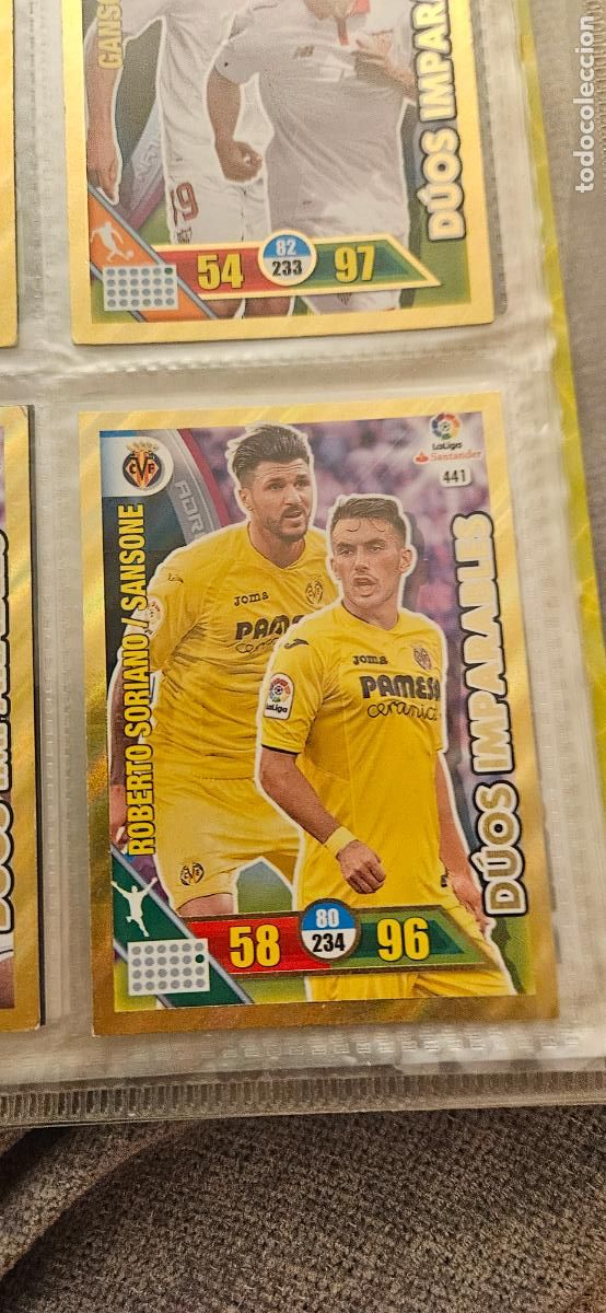 Figurine di Calcio: Roberto Soriano / Nicola Sansone - N&ordm; 441 - Villarreal C.F. - D&uacute;os Imparables - Adrenalyn 20