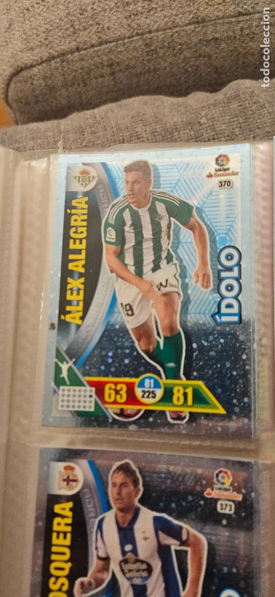 Figurine di Calcio: &Aacute;lex Alegr&iacute;a - N&ordm; 370 - Real Betis - &Iacute;dolo - Adrenalyn 2016 2017 17 16