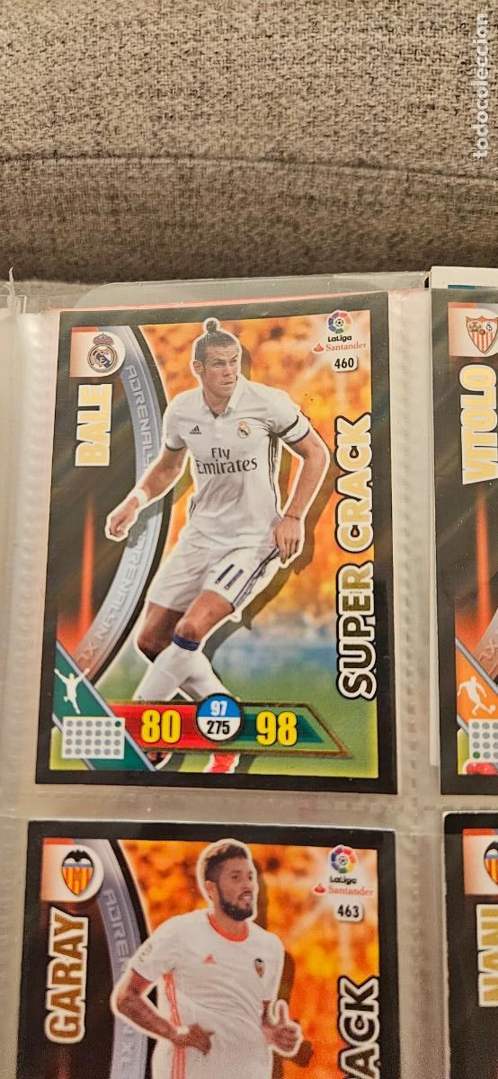 Figurine di Calcio: Gareth Bale - N&ordm; 460 - Real Madrid - Super Crack - Adrenalyn 2016 2017 17 16