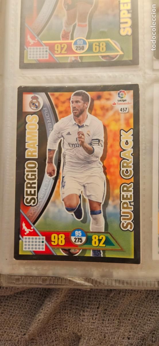 Figurine di Calcio: Sergio Ramos - N&ordm; 457 - Real Madrid - Super Crack - Adrenalyn 2016 2017 17 16