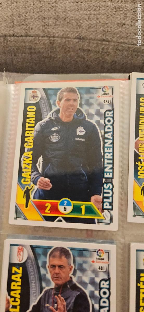 Cartes &agrave; collectionner de Football: Gaizka Garitano - N&ordm; 478 - R.C. Deportivo La Coru&ntilde;a - Plus Entrenador - Adrenalyn 2016 2017