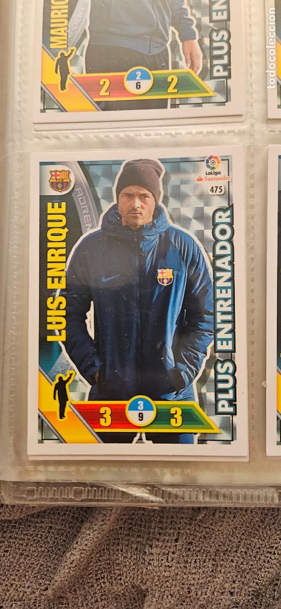 Cartes &agrave; collectionner de Football: Luis Enrique - N&ordm; 475 - F.C. Barcelona - Plus Entrenador - Adrenalyn 2016 2017 17 16