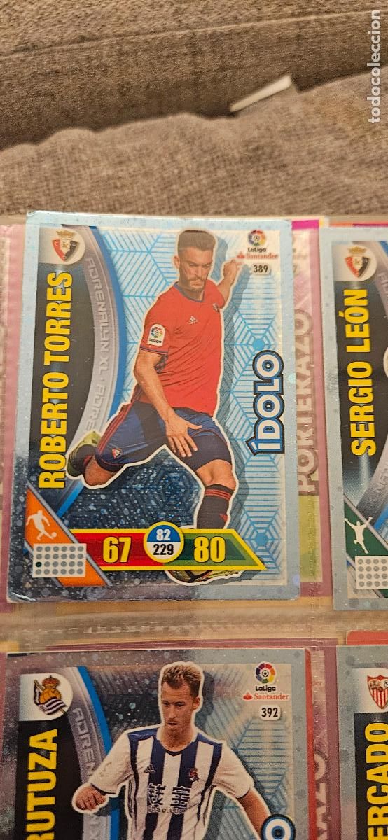 Cartes &agrave; collectionner de Football: Roberto Torres - N&ordm; 389 - C. At. Osasuna - &Iacute;dolo - Adrenalyn 2016 2017 17 16