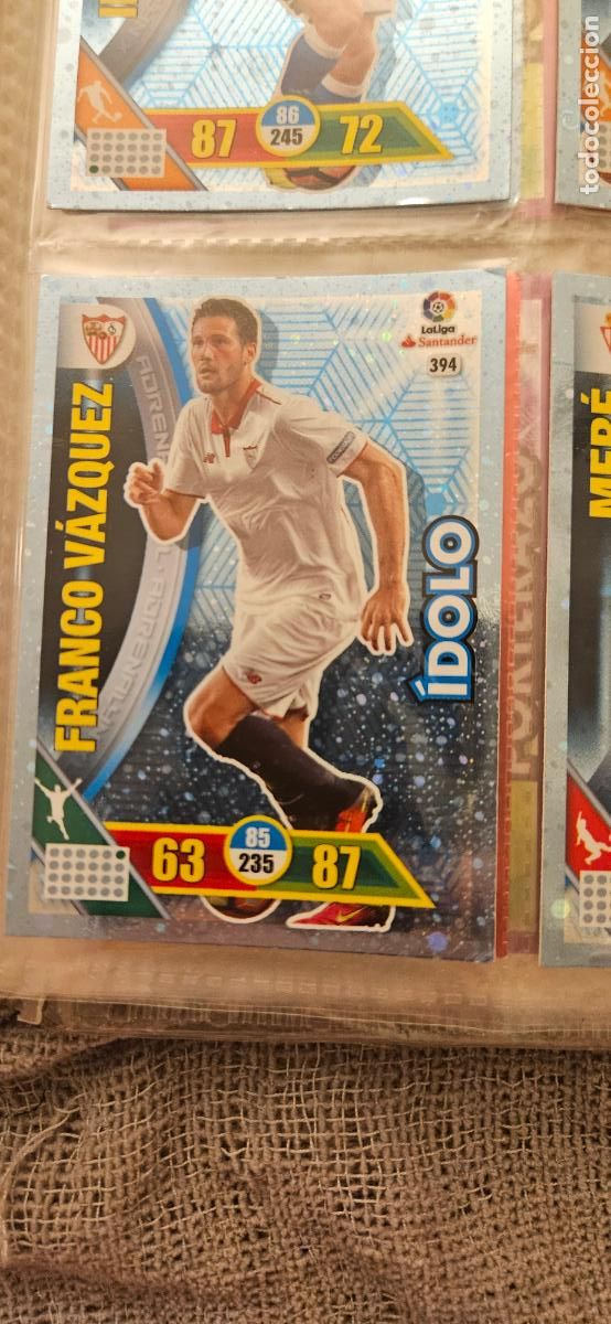 Cartes &agrave; collectionner de Football: Franco V&aacute;zquez - N&ordm; 394 - Sevilla F.C. - &Iacute;dolo - Adrenalyn 2016 2017 17 16