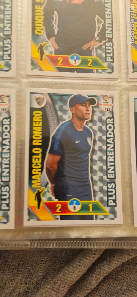 Cartes &agrave; collectionner de Football: Marcelo Romero - N&ordm; 485 - M&aacute;laga C.F. - Plus Entrenador - Adrenalyn 2016 2017 17 16