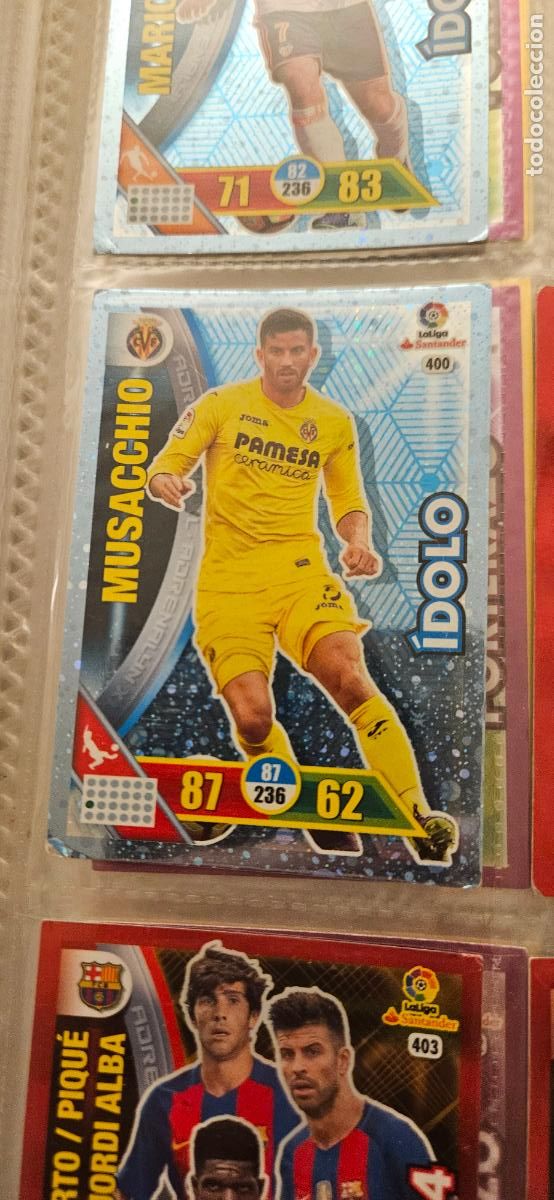 Cartes &agrave; collectionner de Football: Mateo Musacchio - N&ordm; 400 - Villarreal C.F. - &Iacute;dolo - Adrenalyn 2016 2017 17 16