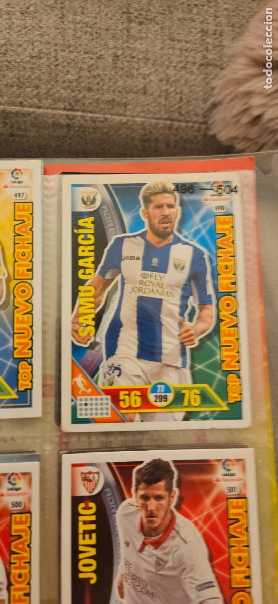 Cartes &agrave; collectionner de Football: Samu Garc&iacute;a - N&ordm; 498 - C.D. Legan&eacute;s - Top Nuevo Fichaje - Adrenalyn 2016 2017 17 16