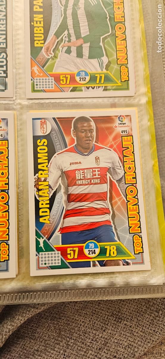 Cartes &agrave; collectionner de Football: Adri&aacute;n Ramos - N&ordm; 495 - Granada C.F. - Top Nuevo Fichaje - Adrenalyn 2016 2017 17 16