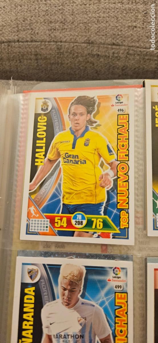 Cartes &agrave; collectionner de Football: Alen Halilovi? - N&ordm; 496 - U.D. Las Palmas - Top Nuevo Fichaje - Adrenalyn 2016 2017 17 16