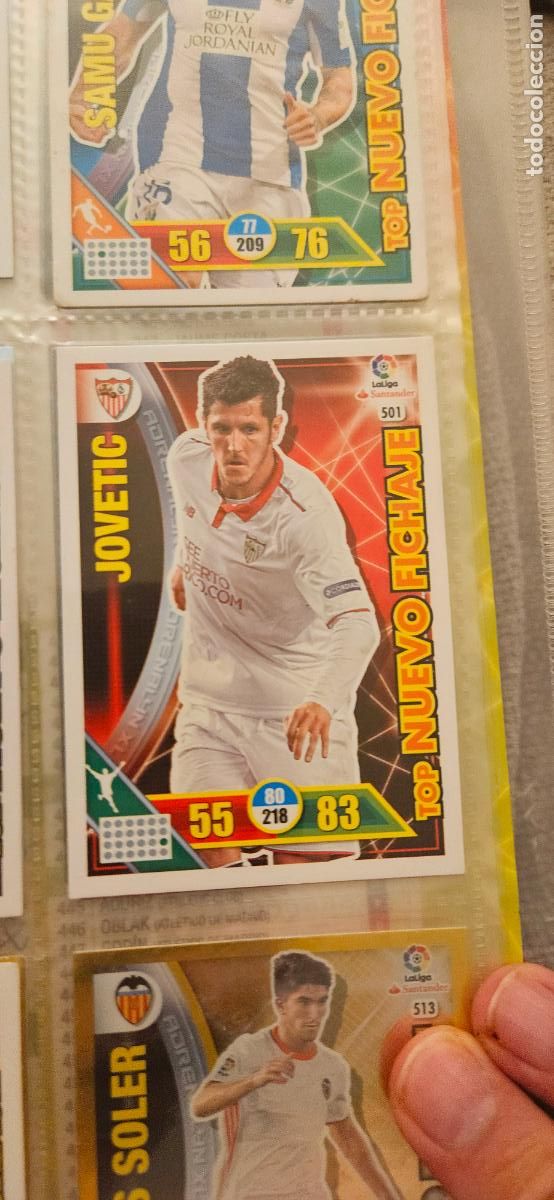 Cartes &agrave; collectionner de Football: Stevan Joveti? - N&ordm; 501 - Sevilla F.C. - Top Nuevo Fichaje - Adrenalyn 2016 2017 17 16