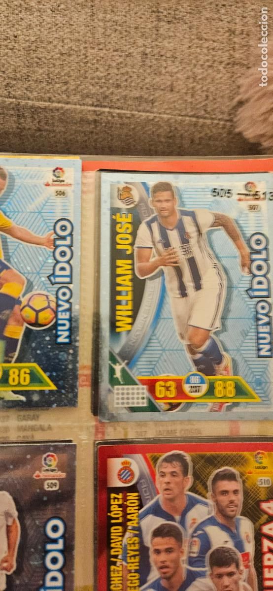 Cartes &agrave; collectionner de Football: Willian Jos&eacute; - N&ordm; 507 - Real Sociedad - Nuevo &Iacute;dolo / UER - Adrenalyn 2016 2017 17 16