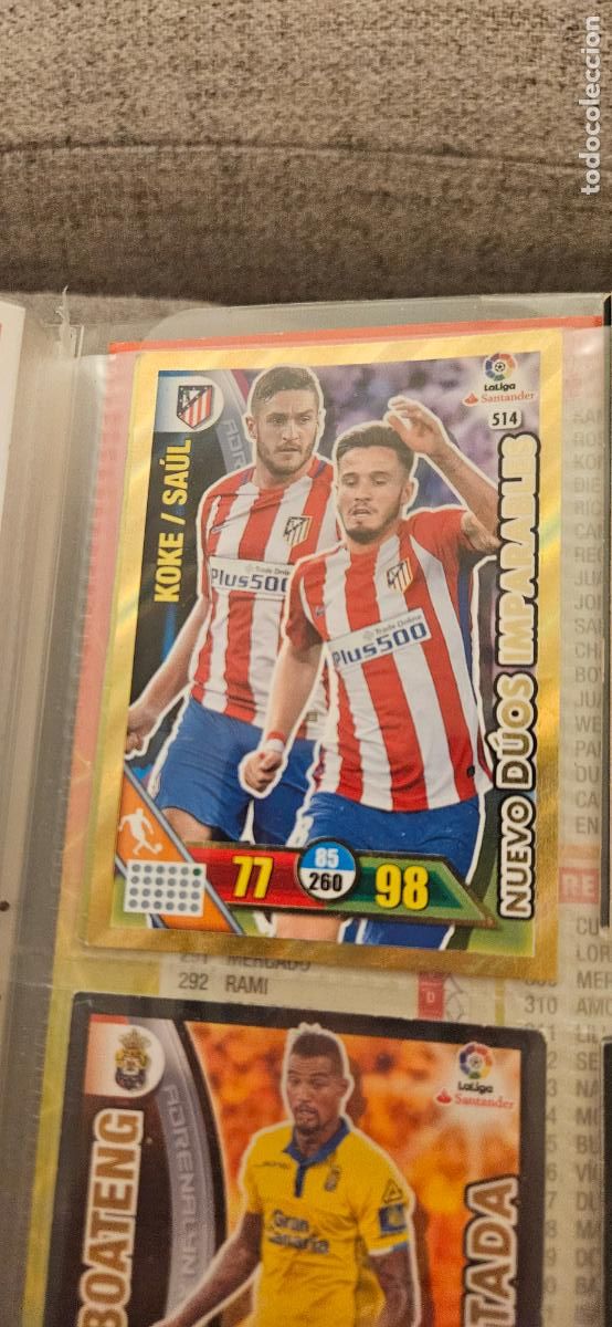 Cromos de f&uacute;tbol: Koke / Sa&uacute;l &Ntilde;&iacute;guez - N&ordm; 514 - Atl&eacute;tico de Madrid - Nuevo D&uacute;os Imparables - Adrenalyn 2016 20