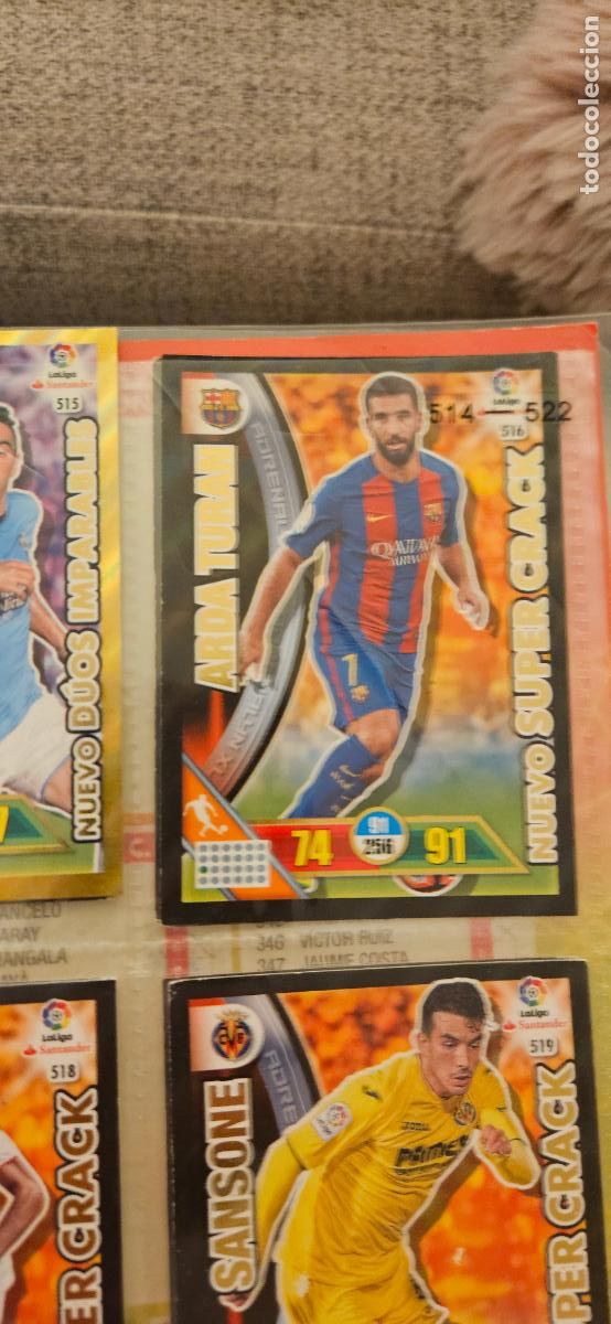 Cromos de f&uacute;tbol: Arda Turan - N&ordm; 516 - Atl&eacute;tico de Madrid - Nuevo Super Crack - Adrenalyn 2016 2017 17 16