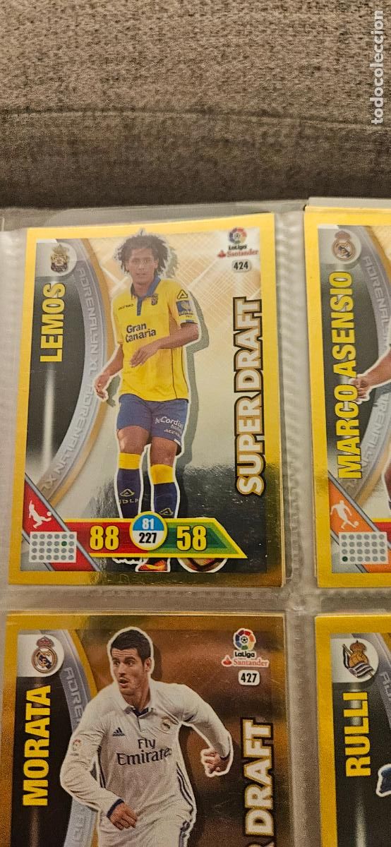 Cromos de f&uacute;tbol: Mauricio Lemos - N&ordm; 424 - U.D. Las Palmas - Super Draft - Adrenalyn 2016 2017 17 16