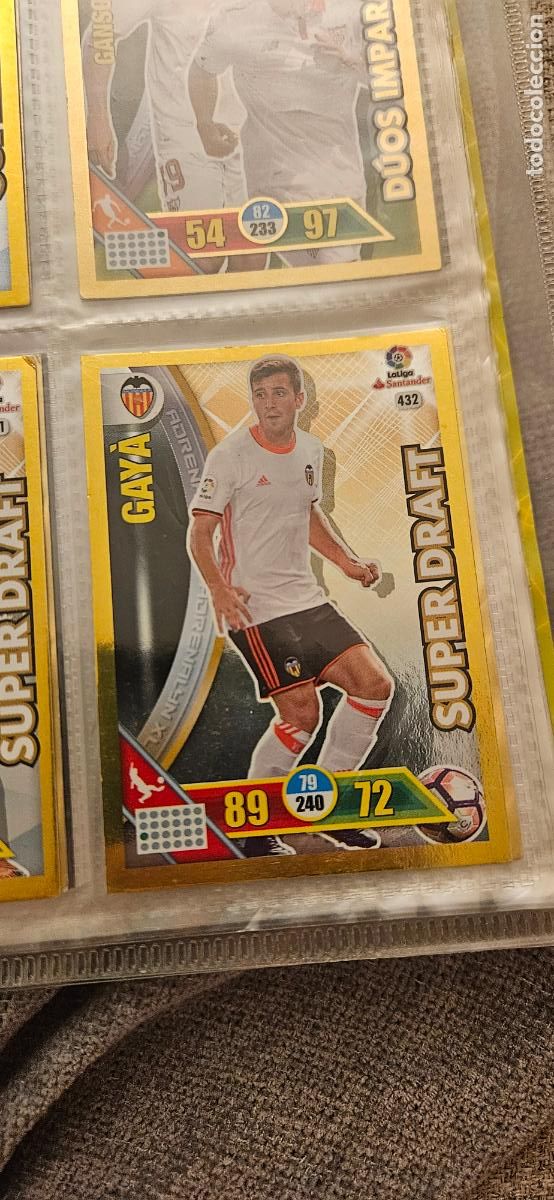 Cromos de f&uacute;tbol: Jos&eacute; Luis Gay&agrave; - N&ordm; 432 - Valencia C.F. - Super Draft - Adrenalyn 2016 2017 17 16
