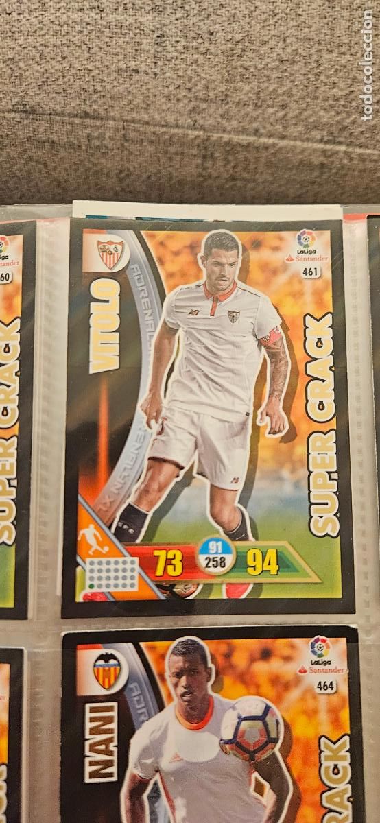 Cromos de f&uacute;tbol: Vitolo - N&ordm; 461 - Sevilla F.C. - Super Crack - Adrenalyn 2016 2017 17 16