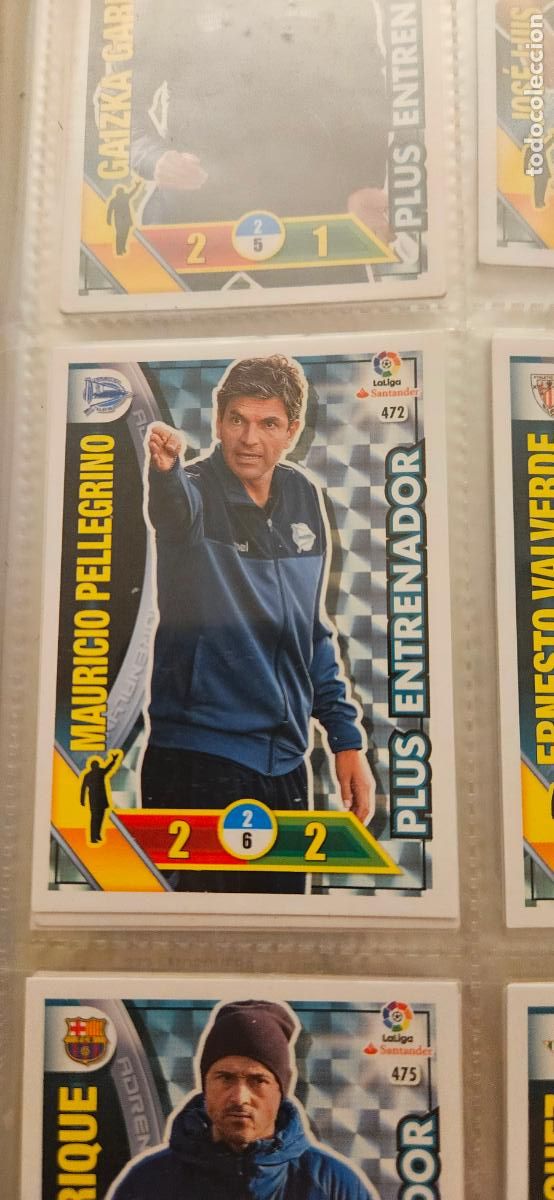 Cromos de f&uacute;tbol: Mauricio Pellegrino - N&ordm; 472 - Deportivo Alav&eacute;s - Plus Entrenador - Adrenalyn 2016 2017 17 1