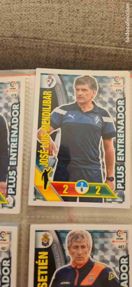 Cromos de f&uacute;tbol: Jos&eacute; Luis Mendilibar - N&ordm; 479 - S.D. Eibar - Plus Entrenador - Adrenalyn 2016 2017 17 16