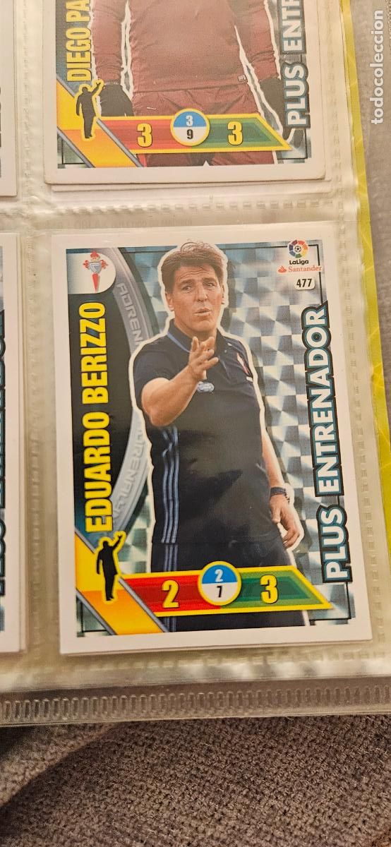 Cromos de f&uacute;tbol: Eduardo Berizzo - N&ordm; 477 - R.C. Celta - Plus Entrenador - Adrenalyn 2016 2017 17 16
