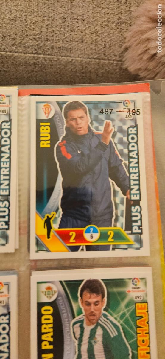 Cromos de f&uacute;tbol: Rubi - N&ordm; 489 - Real Sporting de Gij&oacute;n - Plus Entrenador - Adrenalyn 2016 2017 17 16