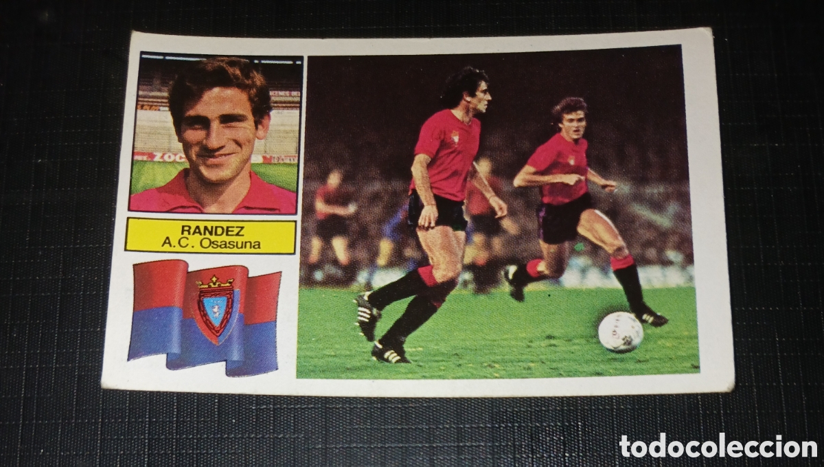 Cromos de f&uacute;tbol: Cromo Randez A.C. Osasuna Ed. Este Liga 1982 1983 82-83 Sin pegar, nunca pegado