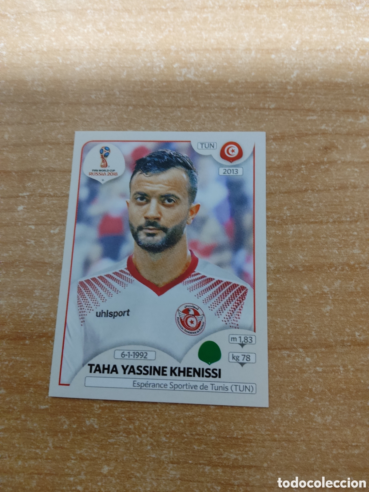 Cromos de f&uacute;tbol: 568 TAHA YASSINE KHENISSI TUNEZ MUNDIAL 2018 RUSSIA