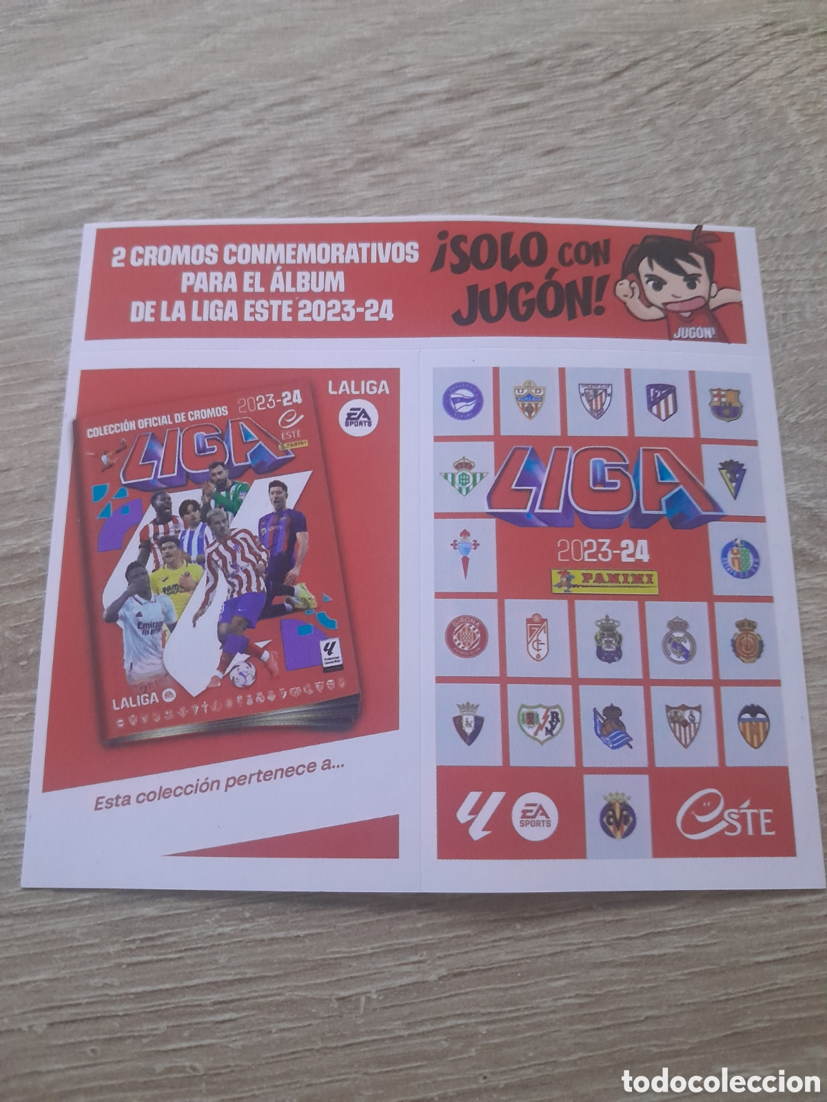 Cromos de f&uacute;tbol: 2 cromos ediciones este 2023-24 conmemorativos 2023 2024